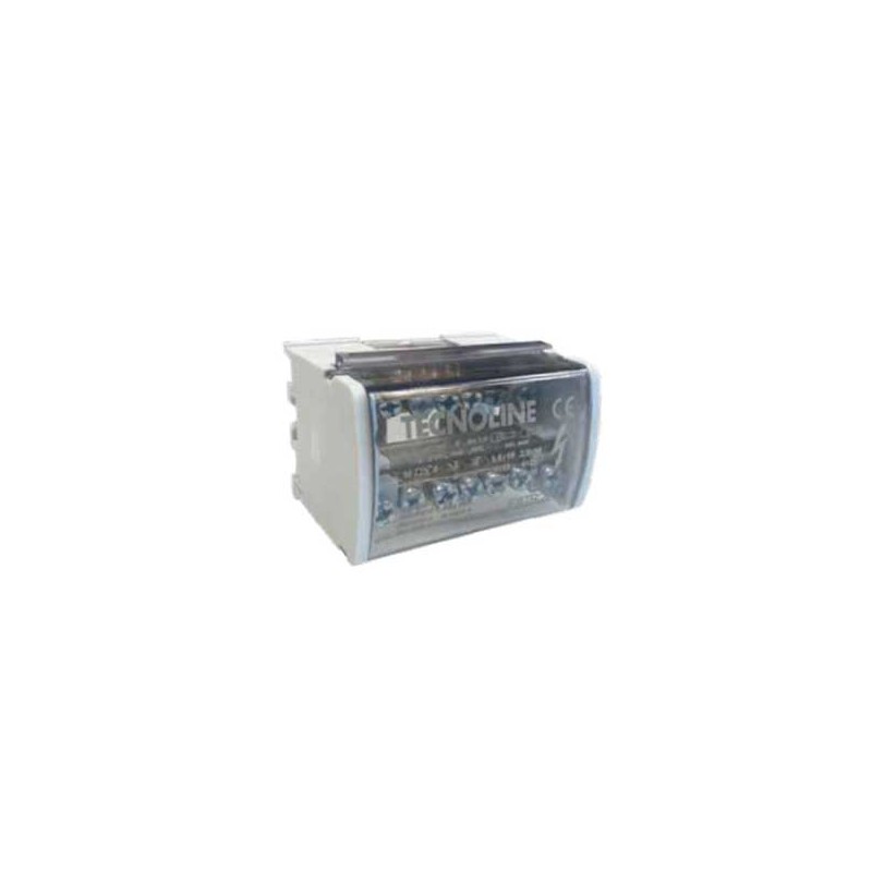 Morsettiera Elettrica di distribuzione bipolare 100A 7fori EATB207