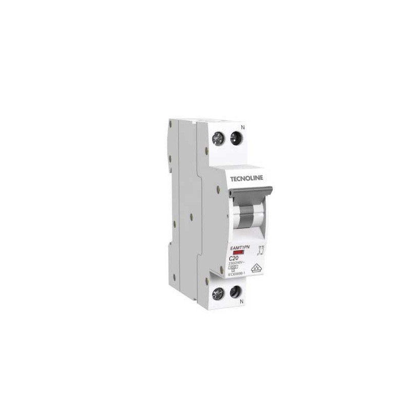 Interruttore Magnetotermico 1modulo bipolare  1P+N 20A  4,5 KA