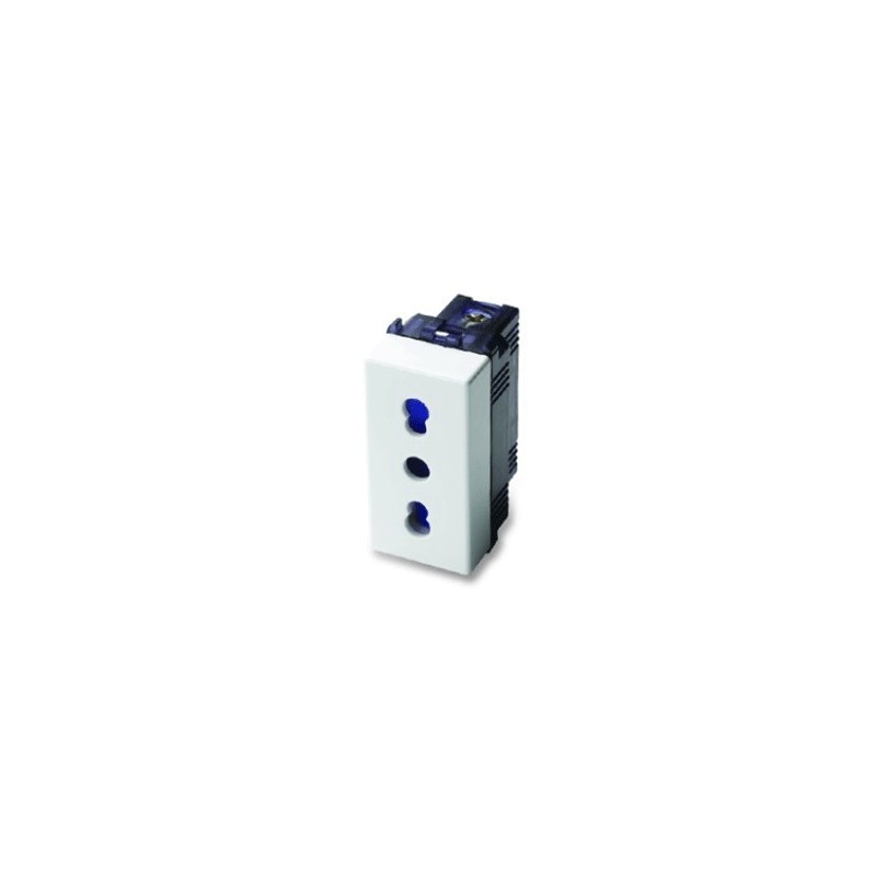 Prise 2P T 10 / 16a Master white mix bypass