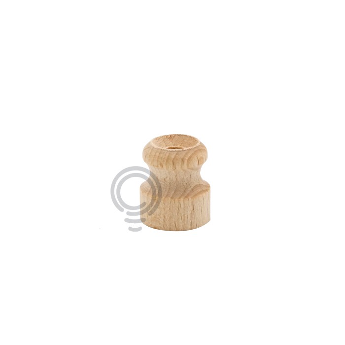 Isolatore in legno per cavo elettrico treccia vintage illuminazione