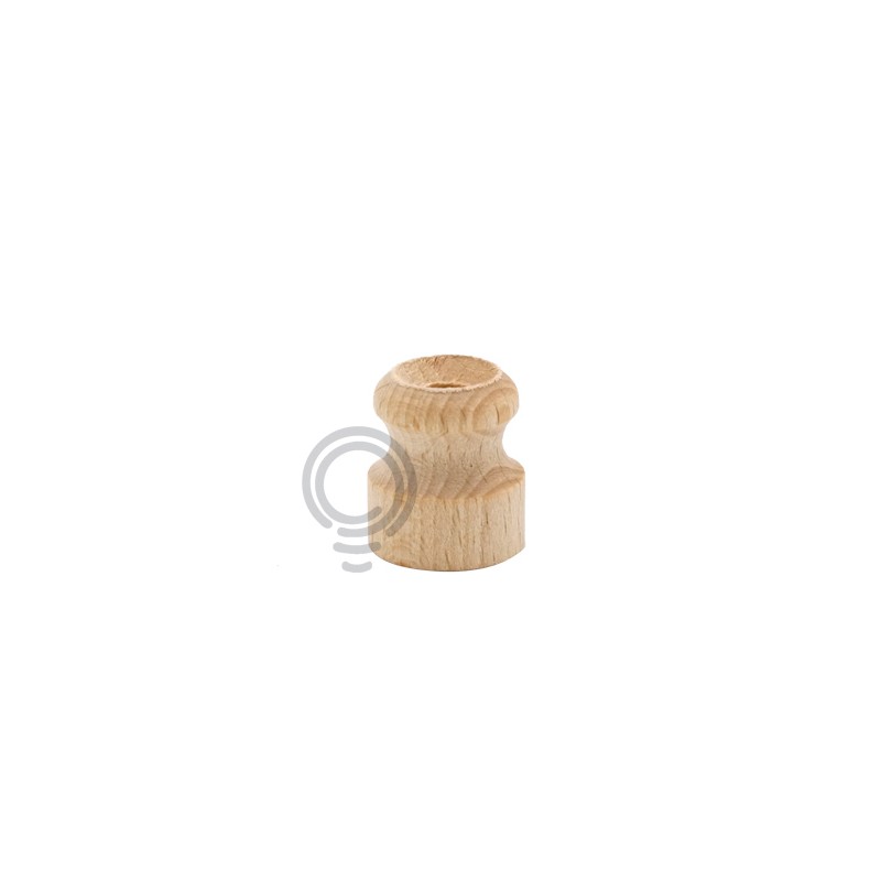 Isolatore in legno per cavo elettrico treccia vintage illuminazione