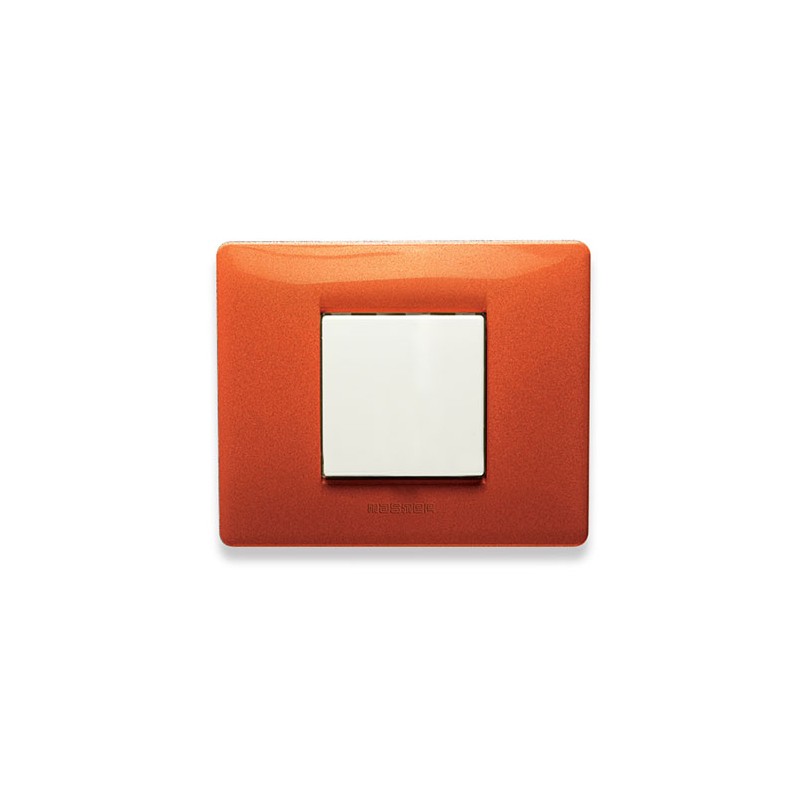 Placca mix 2posti  arancio tibet 21mx332 master