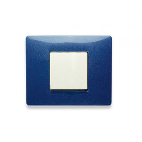Placca coprinterruttore 2posti blu vega 21mx352 mix master