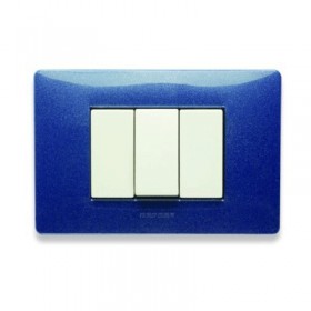 Mix placca 4 posti blu vega 21mx354 master