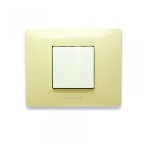 Mix placca 2 posti bianco parigi 21mx122  master