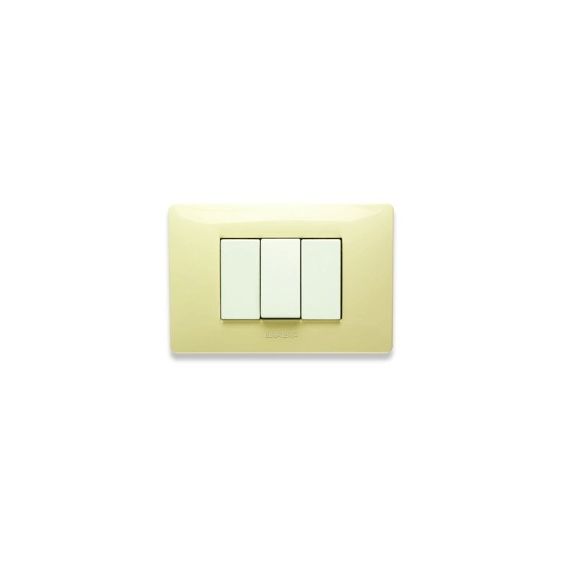 Placca 4 posti bianco parigi mix 21mx124  master