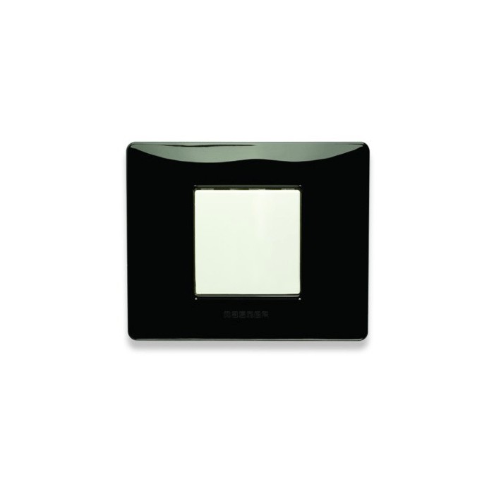 Placca mix 2posti nero panther 21mx202 master