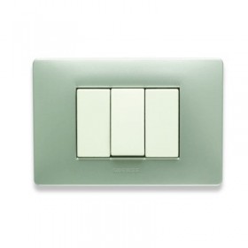 Placca 7 posti grey moon mix 21mx257 master