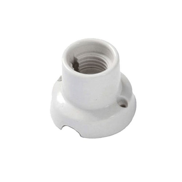 Gerader sockel lampenfassung keramik wandbefestigung e27...