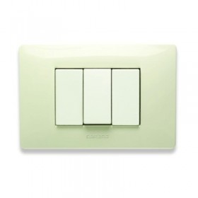 Mix placca 4 posti bianco safari 21mx284 master