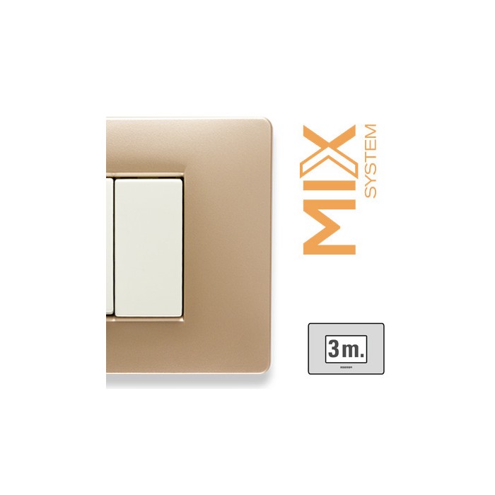 Placca 3 posti mix sahara 21mx543 master
