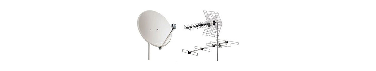 Digital terrestrial and satellite antennas for TV