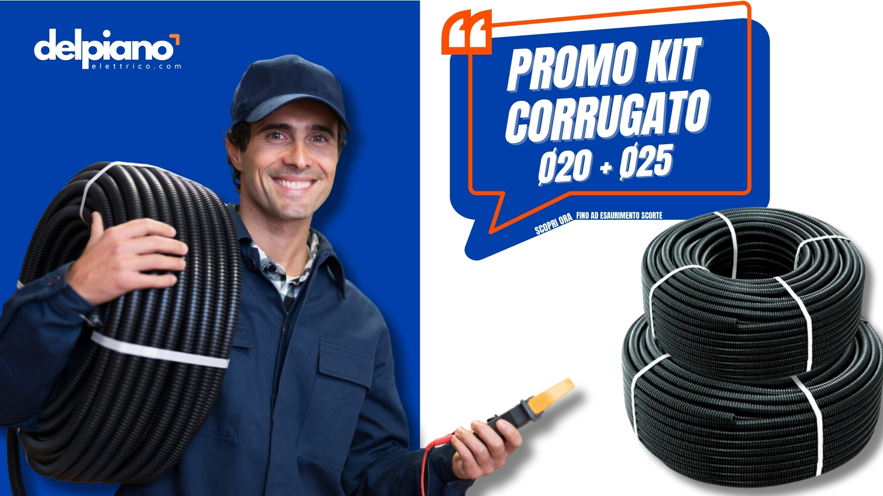 kit tubo corrugato in promo